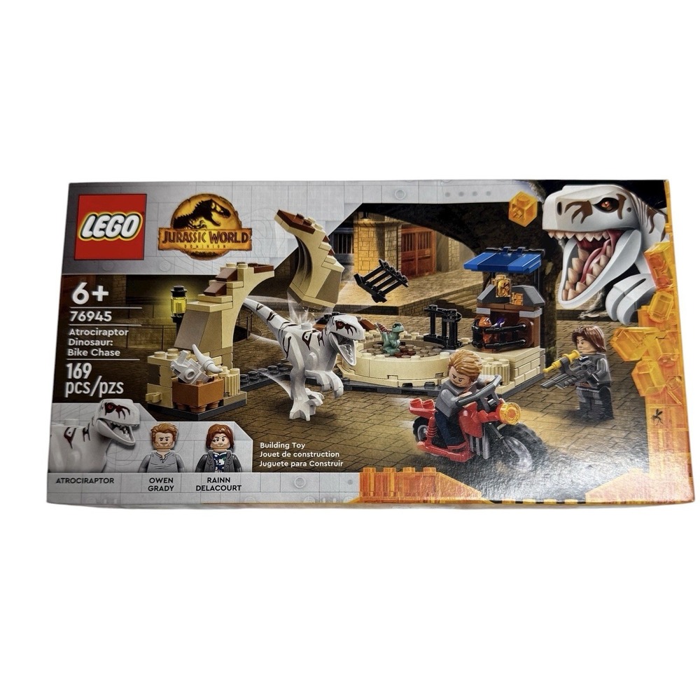 LEGO Jurassic World: Atrociraptor Dinosaur: Bike Chase (76945) New Sealed